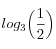 log_3{\left(\frac{1}{2}\right)}